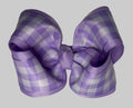 Purple Gingham Bow