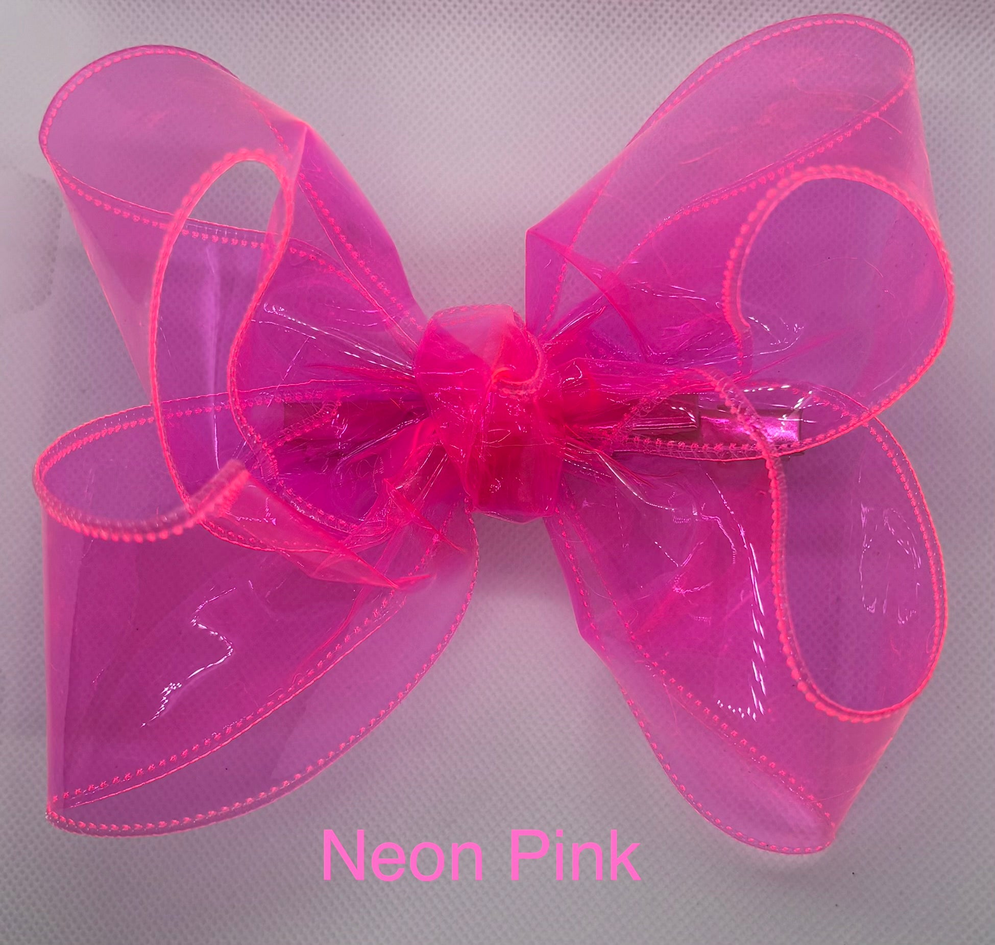 Neon Pink Swim bow