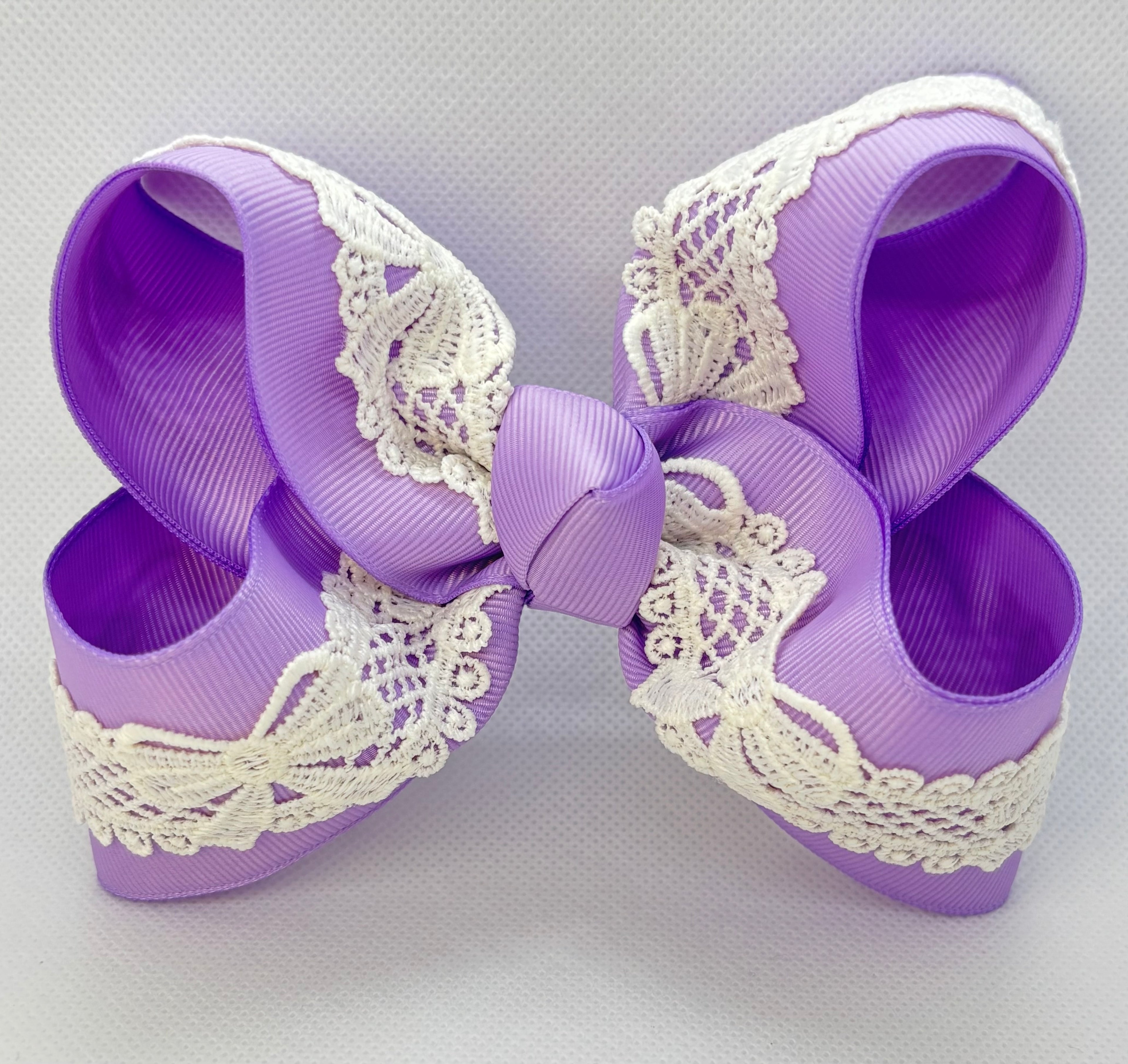Purple Bow Lace Bow