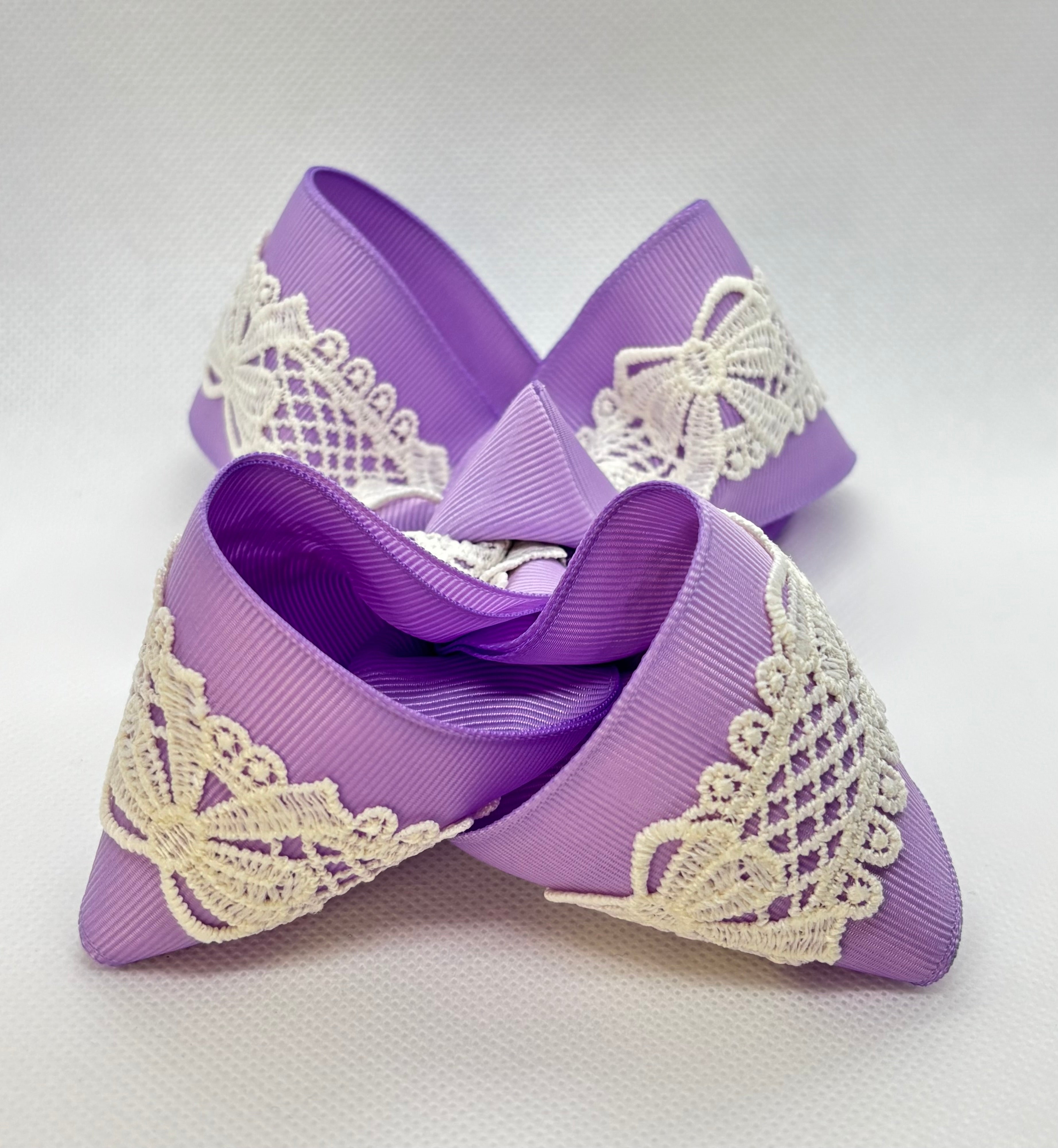Purple Bow Lace Bow